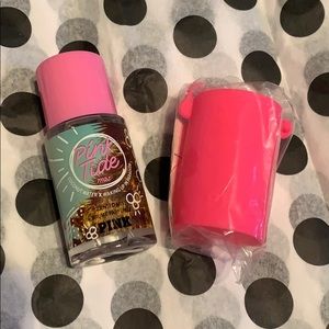 Pink tide mist with bright pink keychain holder